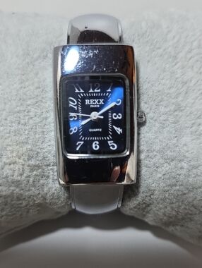 REXX Paris Silver Case Blue Dial Women's Watch